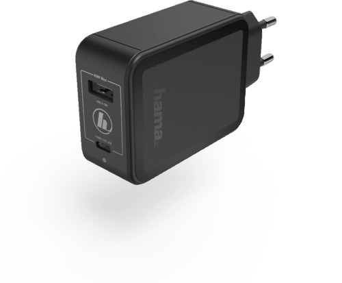 A Plus ŁADOWARKA SIECIOWA"Qualcomm Quick Charge Power Delivery PD) +USB-A 42WATT CZARNA