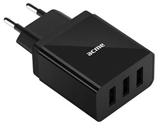 Acme EUROPE Ładowarka sieciowa CH206 3 porty USB 3,4A 17W szybka 504598