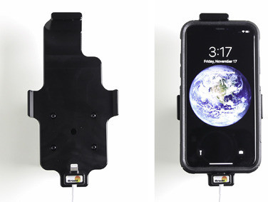 Apple Uchwyt do iPhone Xs w futerale z możliwością wpięcia kabla lightning USB BRODIT (514998)