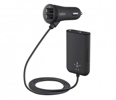 BELKIN Road Rockstar 4port Car Charger F8M935bt06-BLK