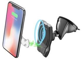 Cellularline Uchwyt telefonu MAG4 Pilot Force bezdrátové nabíjení MAG4PFWIRK) Czarny