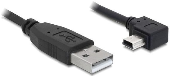 Delock Kabel USB 2.0 AM -> USB mini 5PIN kątowy 5m (82684)