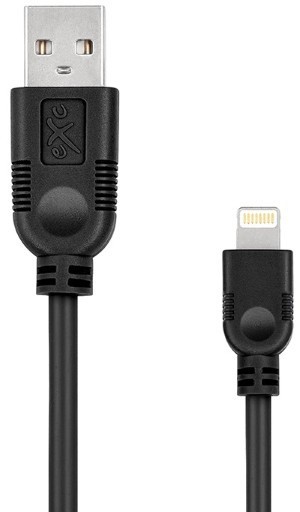 eXc mobile Pozostali Kabel kompatybilny z Lightning WHIPPY 0.9m czarny odbierz w Warszawie Faktura VAT 23% Polska gwarancja MO-EC-F187