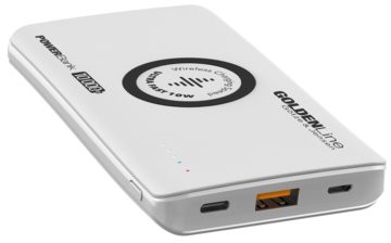 GÖTZE & JENSEN GÖTZE & JENSEN GÖTZE & JENSEN Powerbank indukcyjny GÖTZE & JENSEN Golden Line 10000 mAh Biały PBW10000W PBW10000W