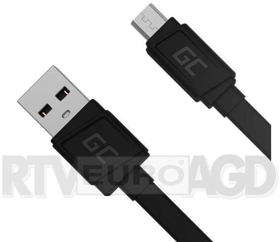 Green Cell Green Cell microUSB GCmatte płaski KABGC01