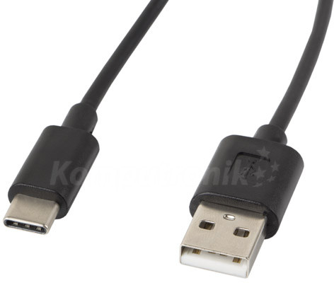 LANBERG Lanberg USB-C 1.8m czarny (CA-USBO-10CC-0018-BK)