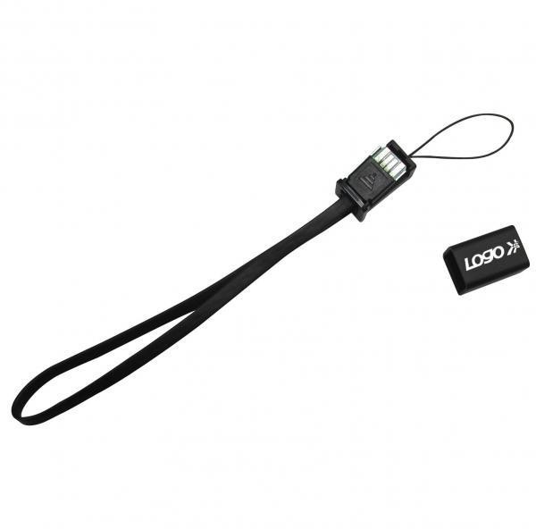 Logo Kabel USB 2.0 USB A M USB micro M 0.3m czarny Logo smysz na telefon KVUM005W0L