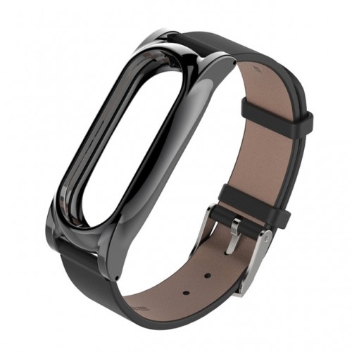 MiJobs Elegancki Skórzany pasek MiJobs do MiBand 2 1573-74475 (1573-744750)