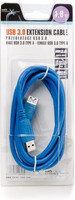 Natec męskie - żeńskie kabel, Kabel USB 3.0,1.8 m, niebieski, blister NKA-0469