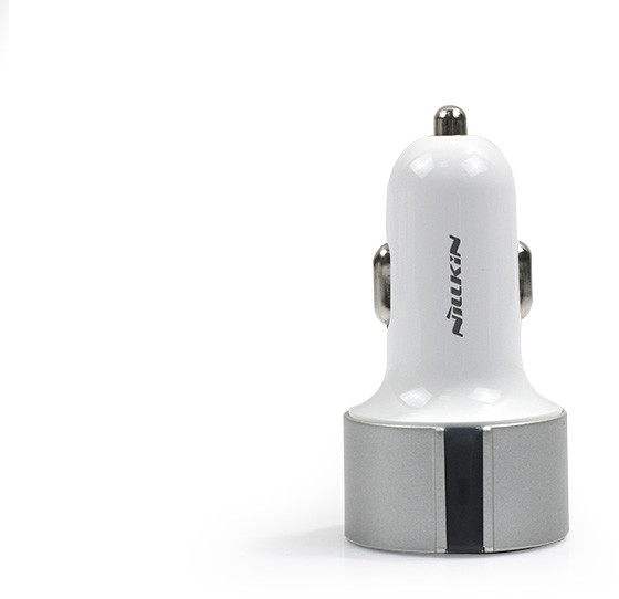 Nillkin Ładowarka samochodowa Vigor Car Charger 3,4A z 2 x USB i LED - srebrna LANL000NLVCSIV000