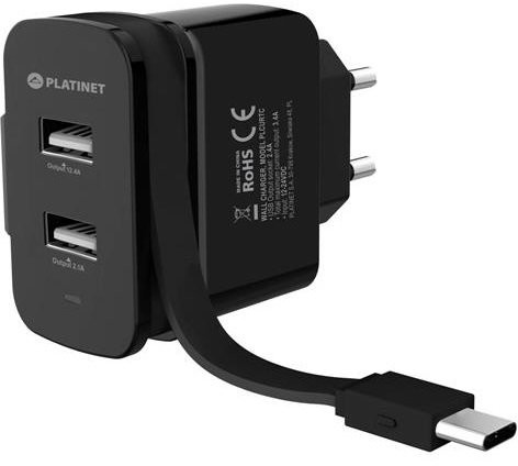 Platinet Ładowarka sieciowa USB-C 44654) PLCURTC