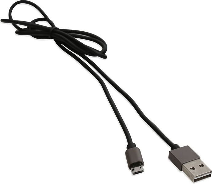 Platinet MICRO USB TO USB CABLE WITH REVERSIBLE PLUGS 1M BLACK 43466