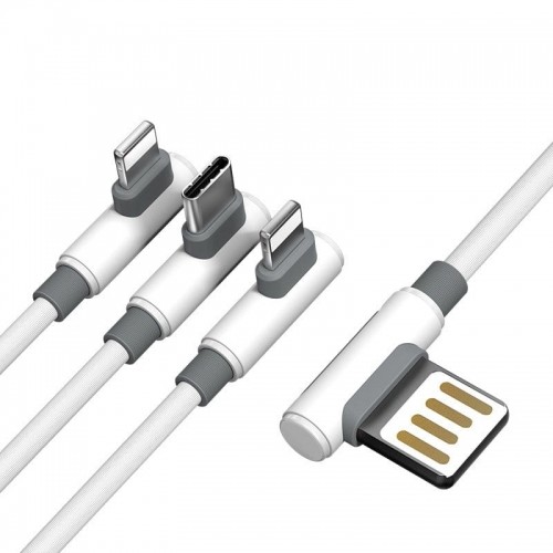 Proda Proda Sparta kabel kątowy 3w1 5A 1m biały PD-B11th proda_20191205135632