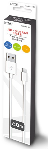 Savio Kabel USB Micro USB 2m