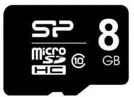 Silicon Power MicroSDHC Class 10 (+ adapter) 8GB (SP008GBSTH010V10SP)