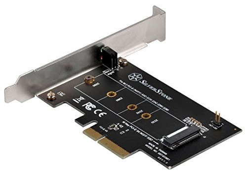 SilverStone SST-ecm21 "M.2 (NGFF) do karta sieciowa PCI-E x4" adapter Czarny 71113