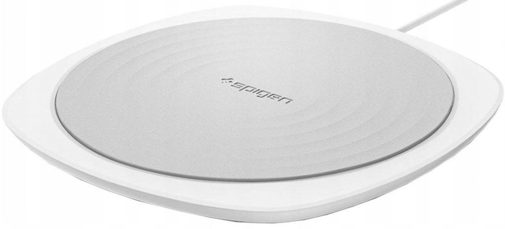 Spigen Ładowarka indukcyjna F305W Wireless Fast Charger Biały