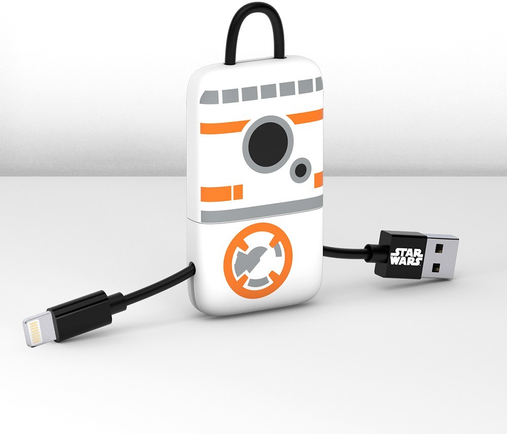 TRIBE Przebudzenie Mocy Kabel lightning MFi Keyline 22 cm BB-8