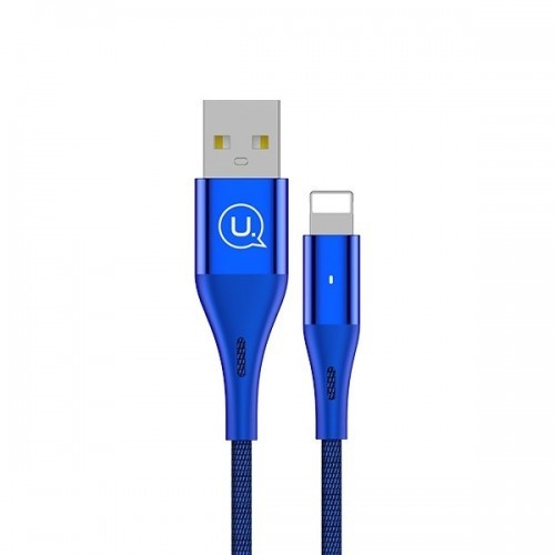 USAMS Kabel pleciony U4 US-SJ207 Short Lightning 0,25m niebieski