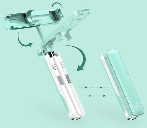USAMS USAMS Selfie Stick M1 Mini 3,5 mm US-ZB052 zielony AJUSAWOUSA00240
