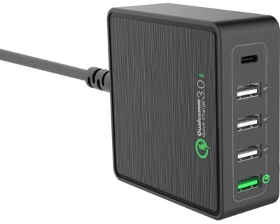 WG Ładowarka sieciowa 5 x USB QC 3.0+3xUSB SMART IC+USB Typ-C)/3A+ 40 zł na dzień dobry w Klubie MediaMarkt ! 5 x USB QC 3.0+3xUSB SMART IC+USB Typ-C)/3A