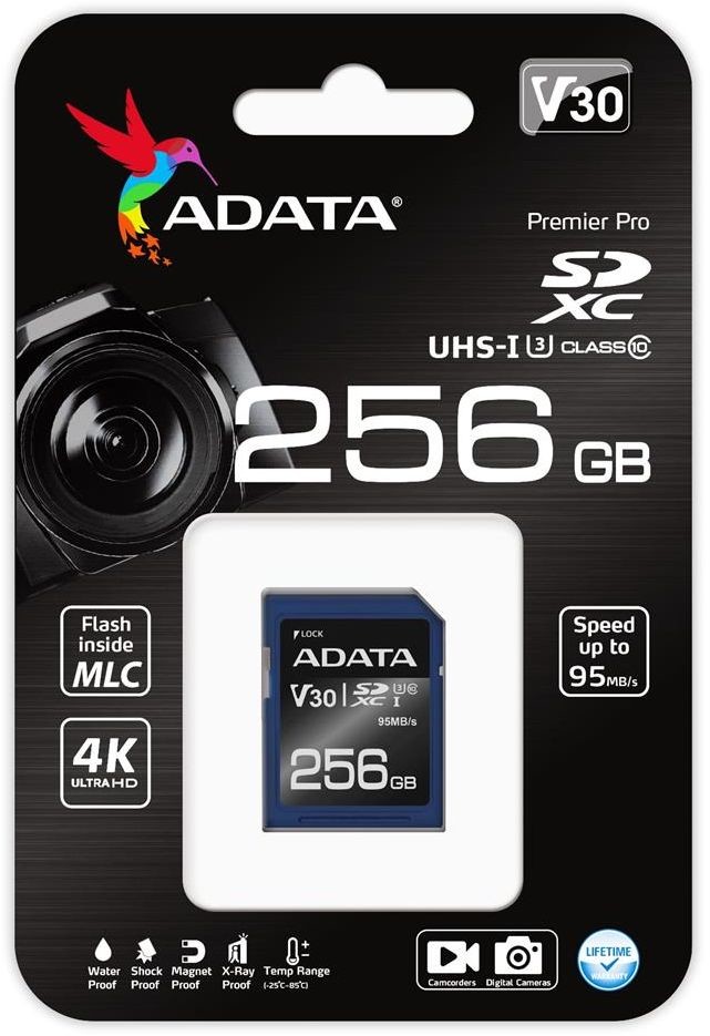 A-Data SDXC Premier Pro 256GB (ASDX256GUI3V30S-R)