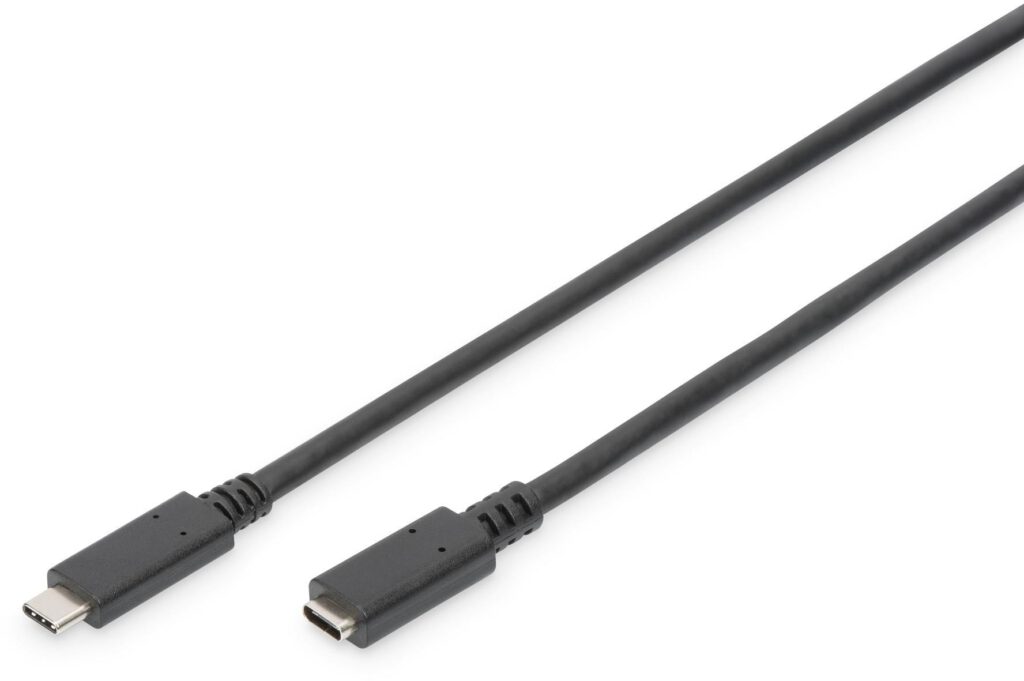 Assmann Kabel USB 3.1 Gen.2 SuperSpeed+ 10Gbps Typ USB C/USB C M/Ż PD czarny 0,7m AK-300210-007-S
