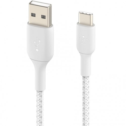 Belkin Kabel Boost Charge Braided USB-C do USB-A 1m, biały 745883788576