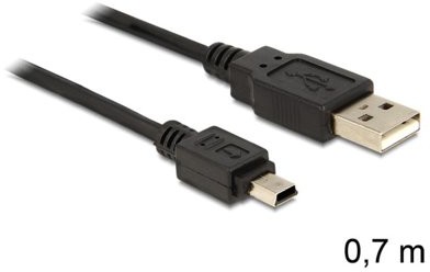 Digitus Kabel USB Delock Mini męskie - męskie5P (Canon) 0.7m 82396