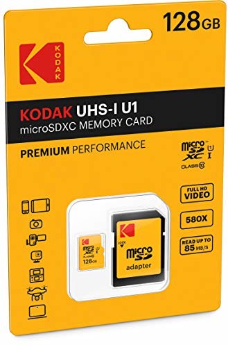 Kodak microSDXC 128GB Class 10 U1 + Adapter (EKMSDM128GXC10K)