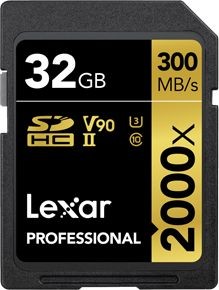 Lexar Professional 2000x SDHC 32GB UHS-II/U3 V90 LSD2000032G-BNNNG LSD2000032G-BNNNG