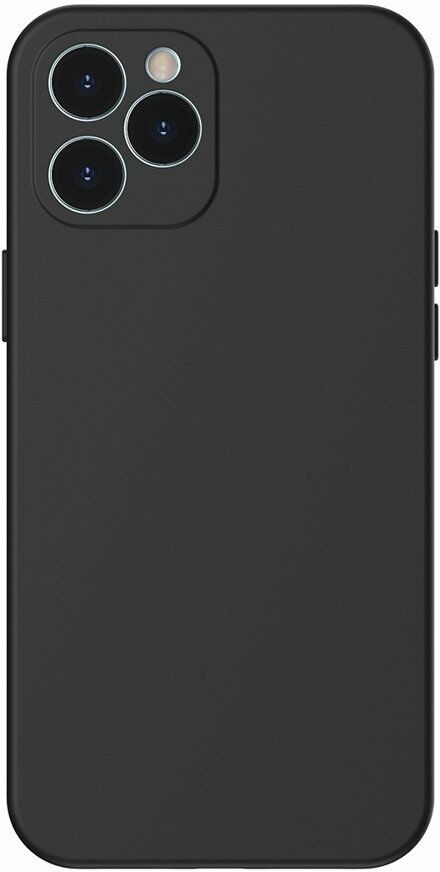 Liquid Silica Gel Case Elastyczne żelowe etui iPhone 12 Pro Czarny (WIAPIPH61P-YT01) WIAPIPH61P-YT01