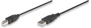 Manhattan Kabel USB a-b m/m 1.8 m (czarny) 333368