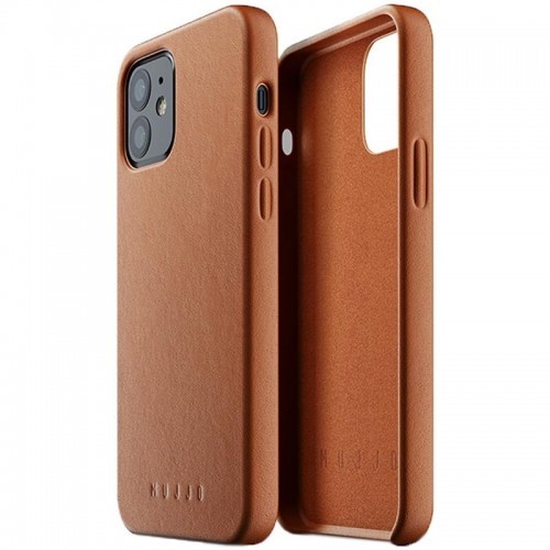 Mujjo Etui Leather Case iPhone 12 Mini, brązowe 8718546172748