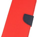 pokrowiec etui z klapką na magnes Fancy Case czerwono-granatowe do Samsung Galaxy A50s