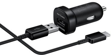 Samsung Zasilacz samochodowy EP-LN930C 1x USB 2A s funkcí rychlonabíjení + USB-C kabel EP-LN930CBEGWW) Czarna