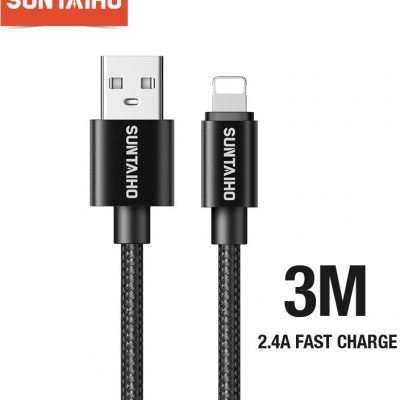 3M Suntaiho USB szybka ładowarka kabel dla iPhone 11 Pro max Xs Xr X 8 7 6 Plus 6s 5s Plus USB kable
