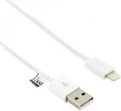 4World Kabel USB dla iPhone 5/iPad 4/iPad mini transfer + ładowanie1 m biały 0 (08928)