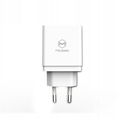A Plus Mcdodo ładowarka sieciowa Quick 2USB Qc 3.0 biała