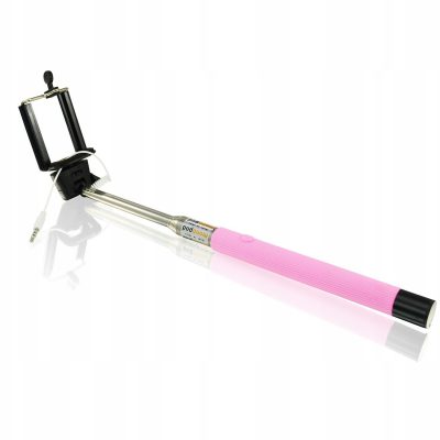 Aab Selfie-stick 2 Kijek Uchwyt Monopod Różowy