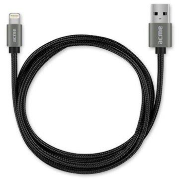 ACME EUROPE Kabel USB 2.0 Acme CB2031G A/M Lightning/M w oplocie 1m szary space gray KKAHKKBU0190