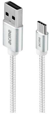 ACME EUROPE Kabel USB 2.0 Acme CB2041S A/M C/M w oplocie 1m srebrny KKAHKKBU0220
