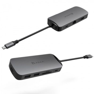 Adam Elements Hub adapter Adam Elements Casa Hub X, szary 4710343471004