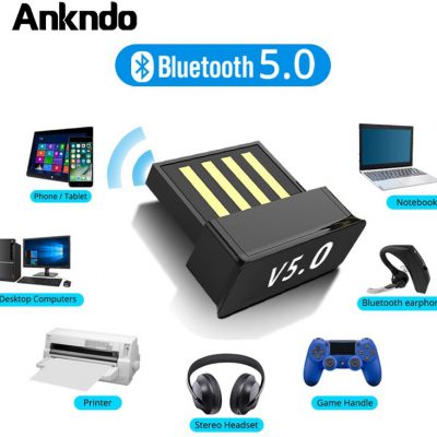Adaptery USB Bluetooth BT 5.0 USB bezprzewodowy komputer Adapter odbiornik Audio nadajnik Dongles