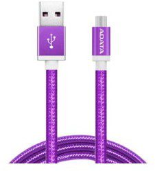 Adata Kabel USB ADATA USB-microUSB 1m Purple alu-knit AMUCAL-1 mK-CPU (AMUCAL-100CMK-CPU)