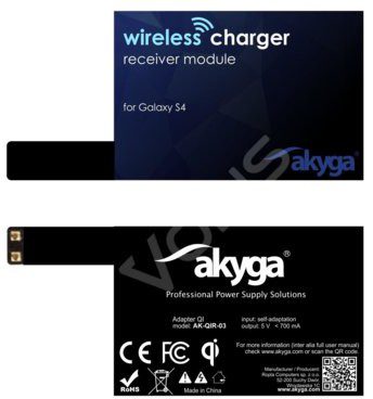 Akyga ADAPTER QI GALAXY S4 2 PIN AK-QIR-03