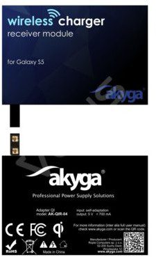 Akyga ADAPTER QI GALAXY S5 2 PIN AK-QIR-04