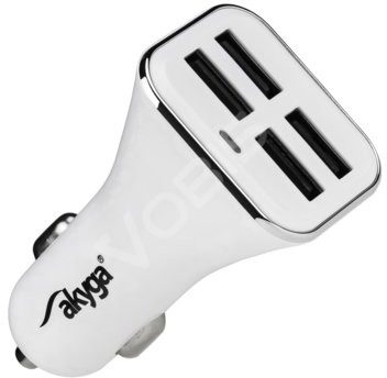 Akyga ŁADOWARKA SAMOCHODOWA 4XUSB 5V/6.8A 34W AK-CH-09 AK-CH-09