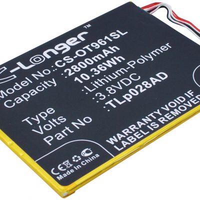 Alcatel One Touch Pixi 7 / TLp028AD 2800mAh 10.36Wh Li-Polymer 3.8V (Cameron Sin