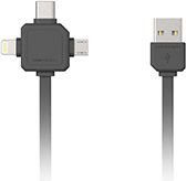 Allocacoc Kabel USB Allocacoc USB A/USB C Lightning micro USB 1.5m 9003GY/USBC15